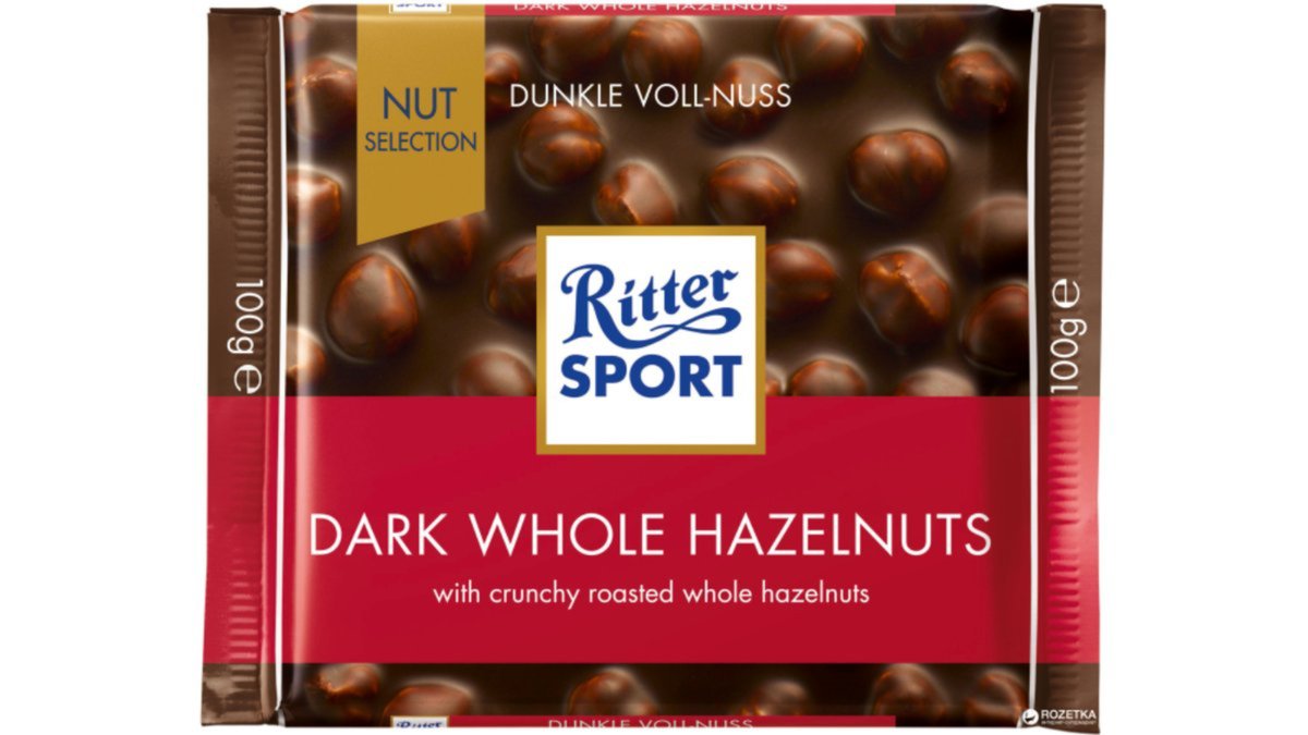 Ritter Sport Chocolate Dark Chocolate with Whole Nuts