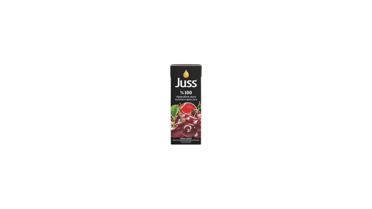 JUSS juice ვაშლი და ალუბალი (200 ml)
