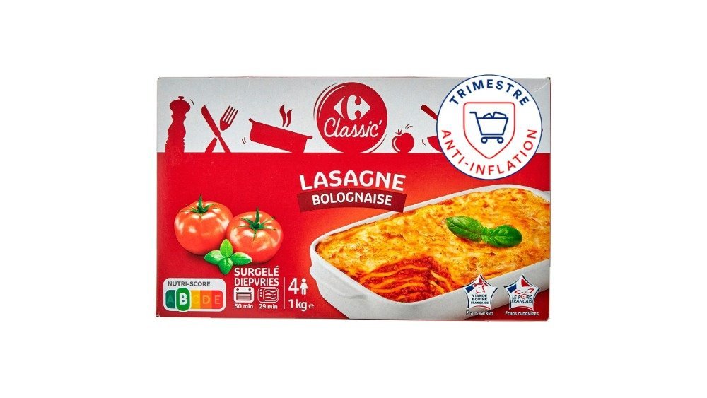 CRF Frozen Ready Meal Bolognese (1000 g)