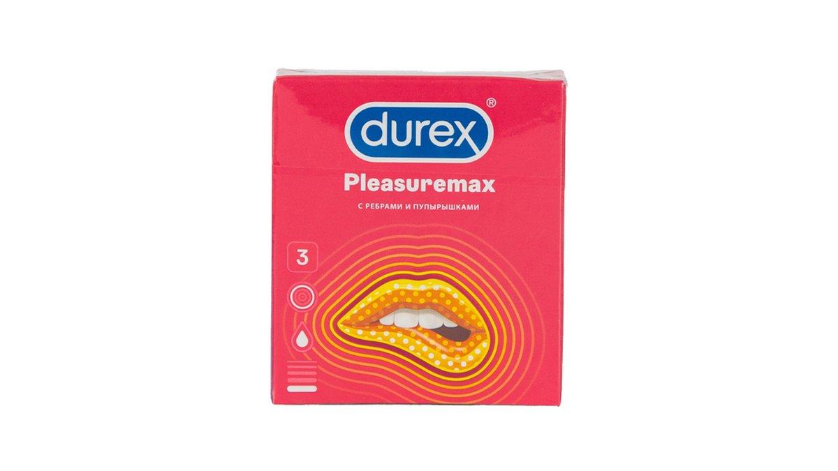 Durex Condom Pleasuremax (3 pcs)