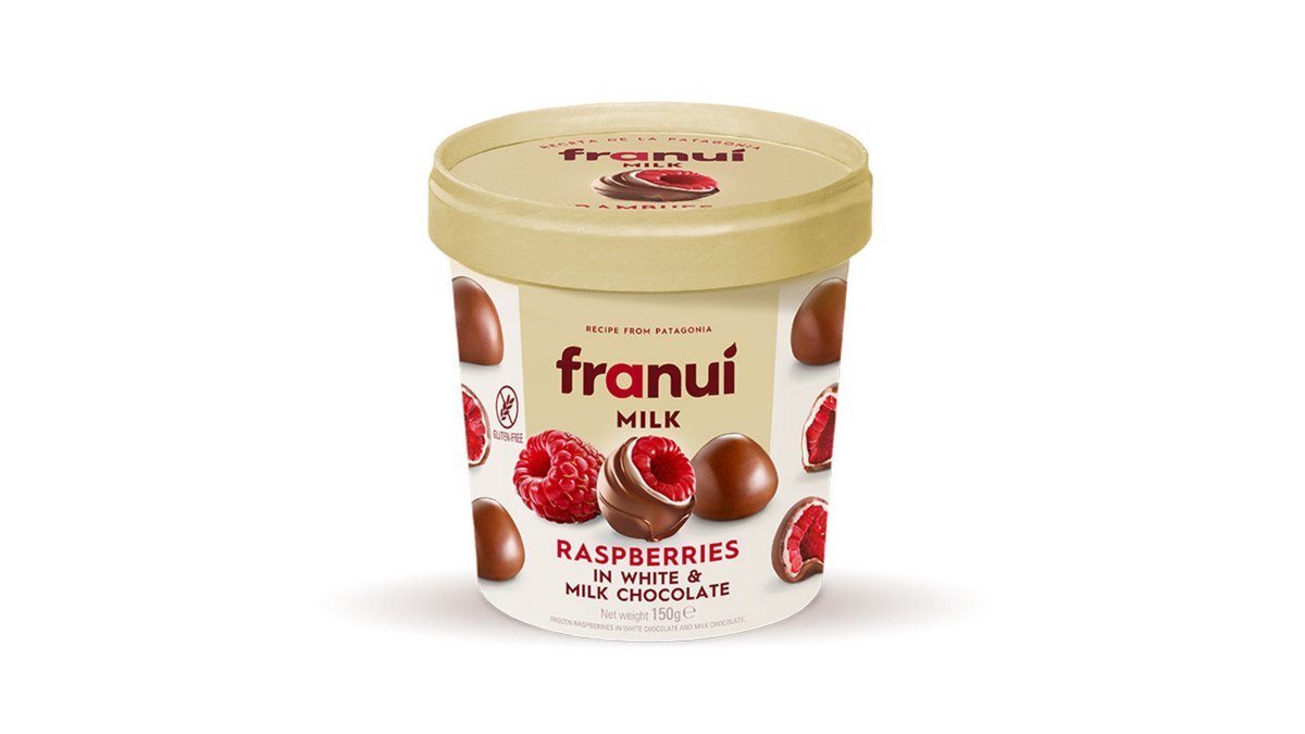 Franui Frozen Raspberries in Chocolate Fresh Raspberries Dipped in White Chocolate