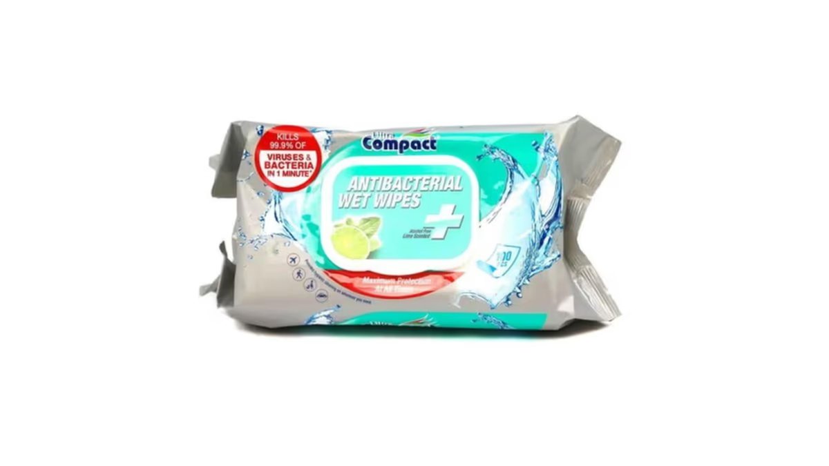 ბავშვის სველი ხელსახოცები antibacterial (100 pcs)