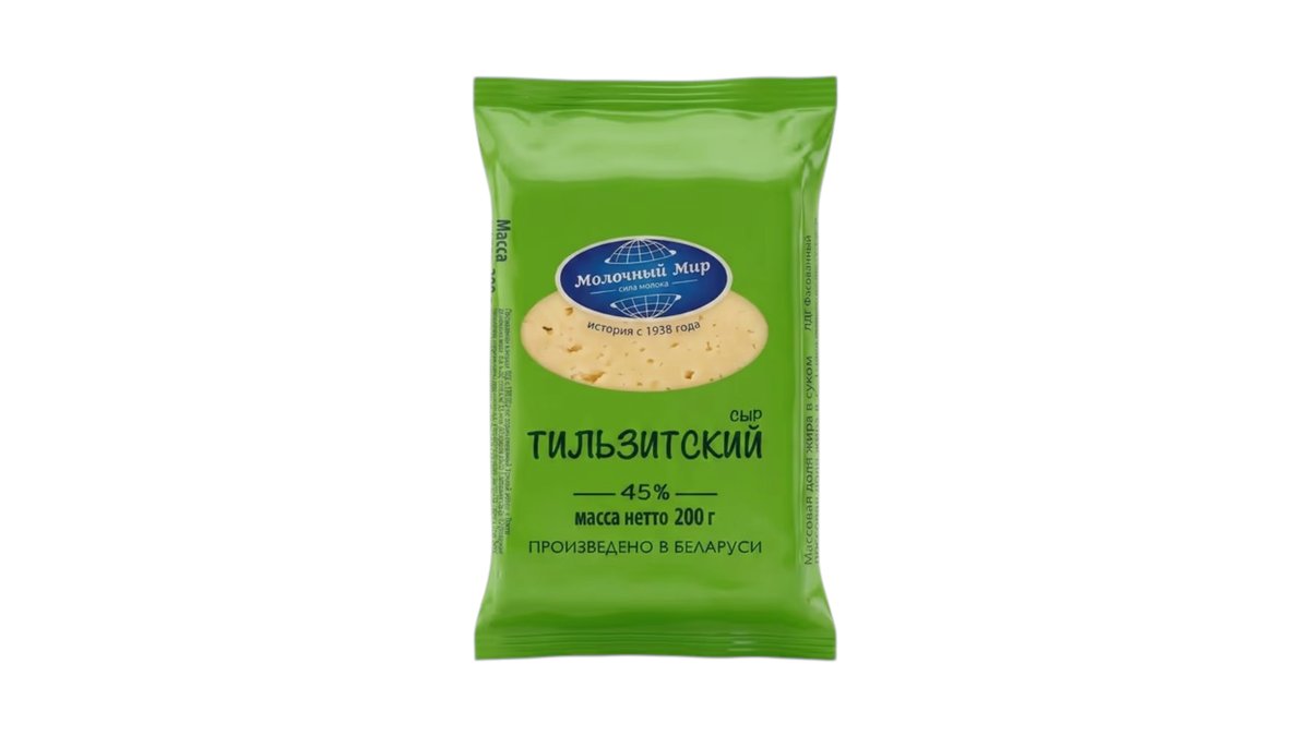 მოლოჩნი მირ Сыр Tilsit 45% (200 g)