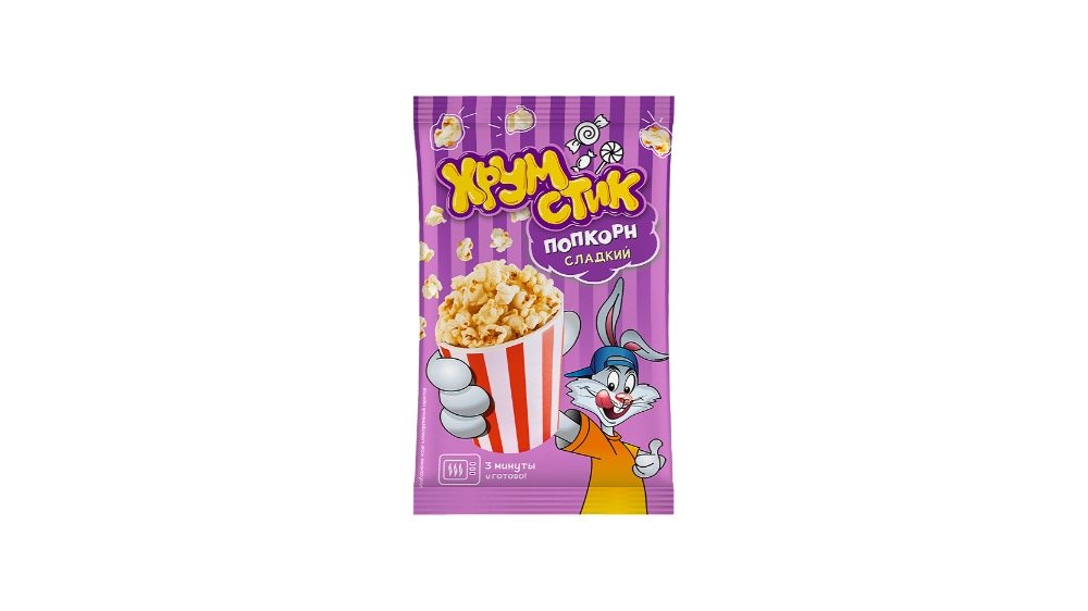 ხრუმსტიკ попкорн sweet (80 გ)