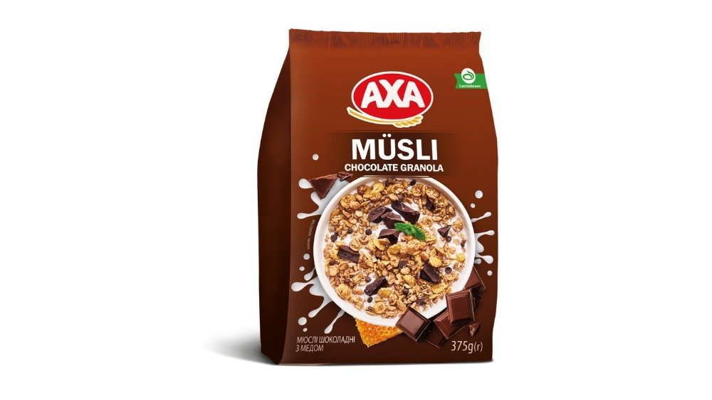 აქსა საუზმის მარცვლეული ნაზავი Chocolate (375 g)