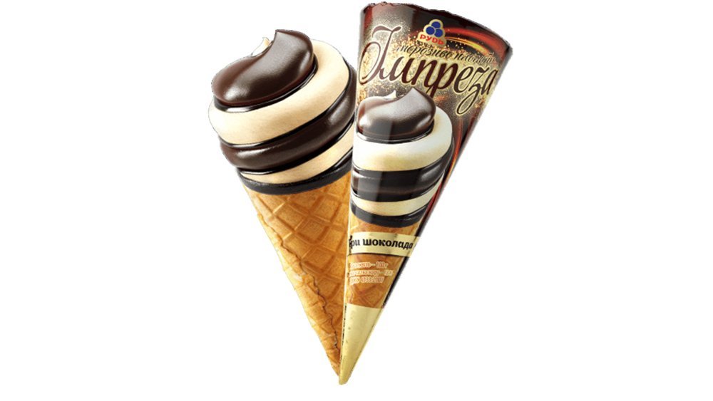 Cornetto Мороженое three chocolates