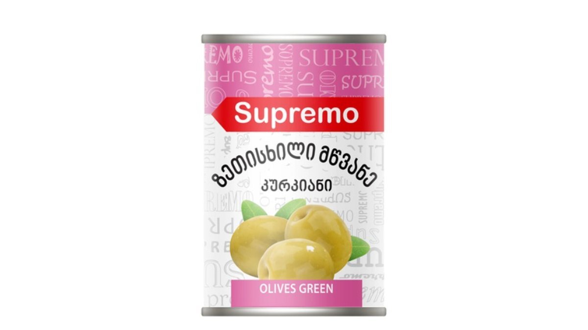 Supremo Зеленые оливки green olive (425 g)