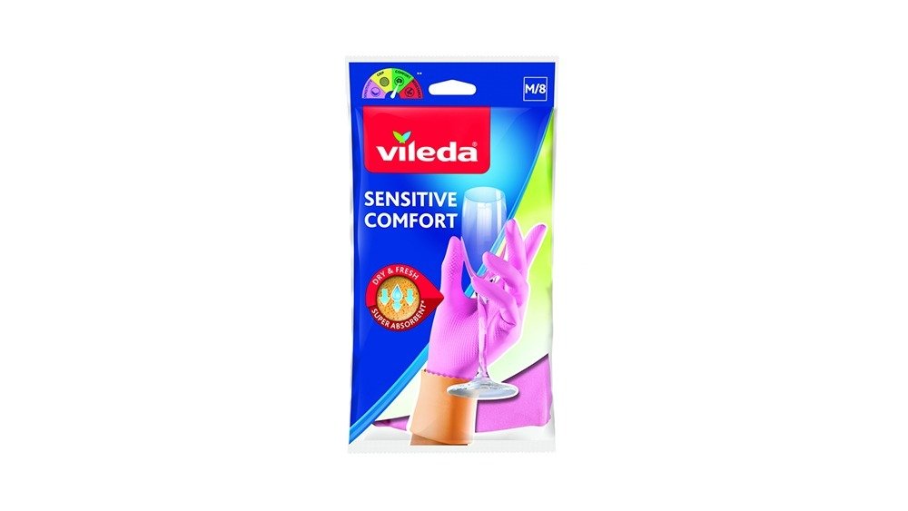 Vileda Латексная перчатка Sensitive (1 pcs)