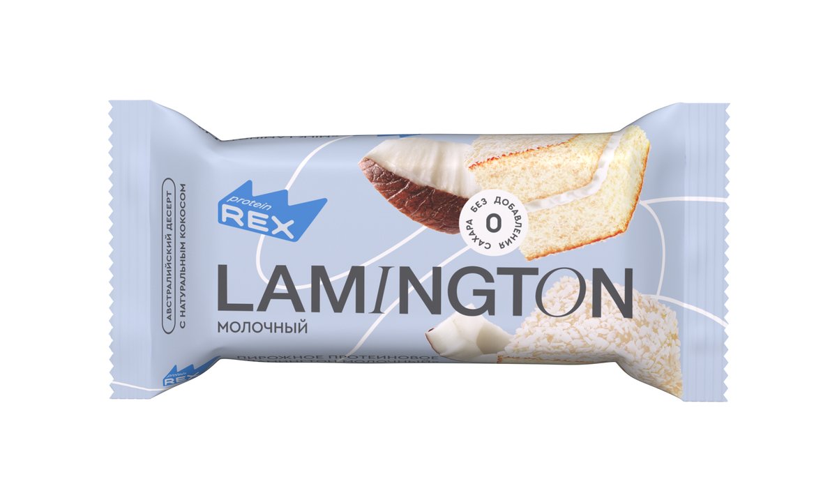 REX Протеиновый батончик Lamington Milk (50 გ)
