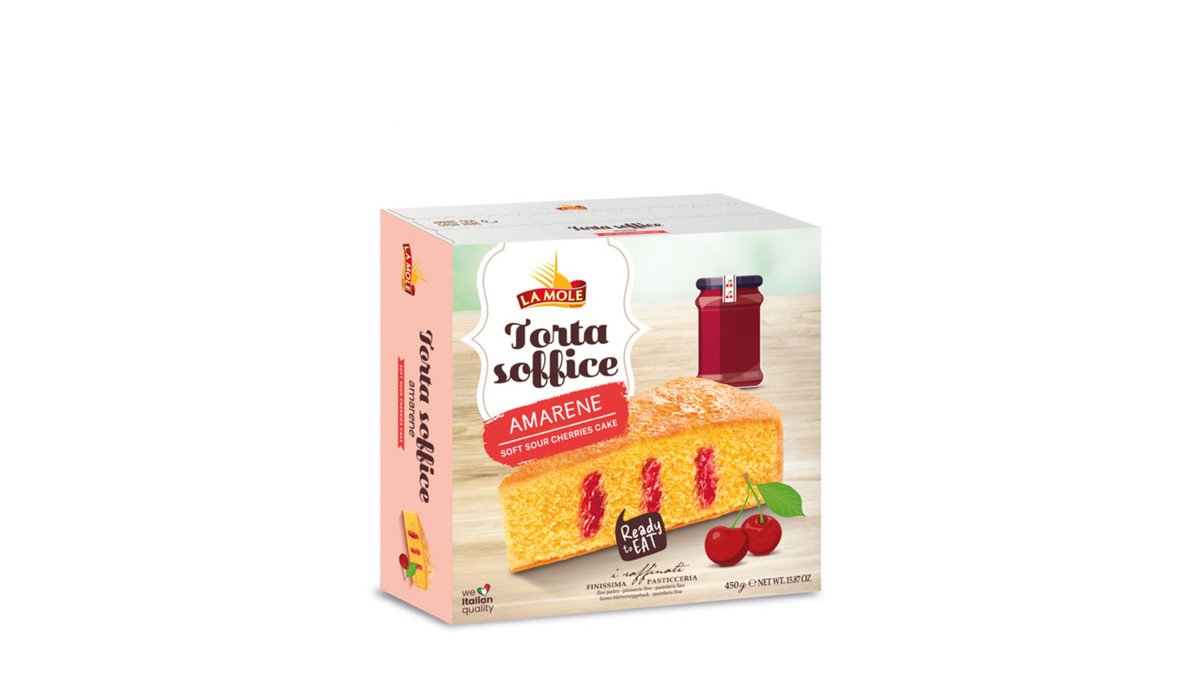 La Mole biscuits cherry filling (450 g)