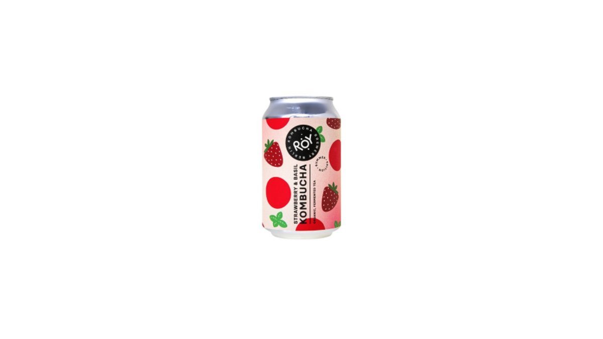 ROY Kombucha Strawberry and Basil (330 ml)