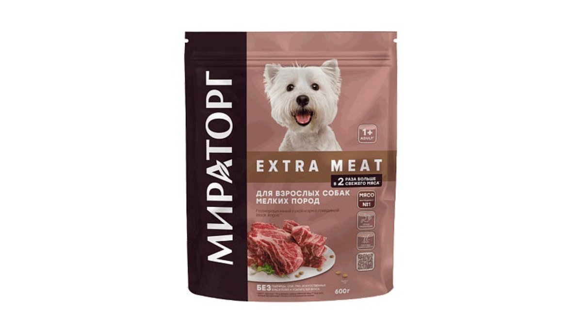 Miratorg Pet Food small breed dogs with beef (600 g)