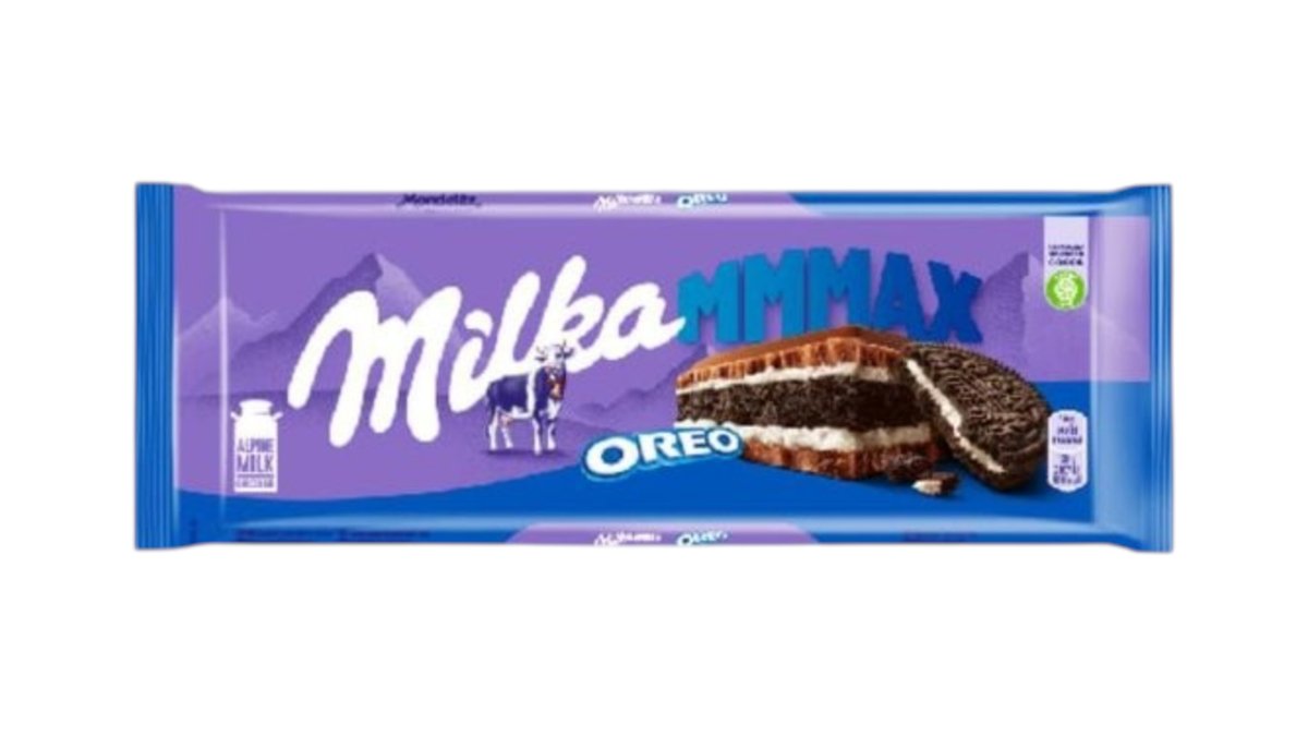 Milka Chocolate vanilla Oreo cookies (300 g)