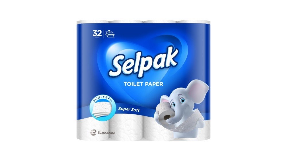 სელპაკი ტუალეტის ქაღალდი 3 ფენა (32 pcs)