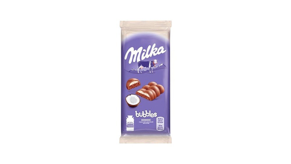 Milka Шоколад ბაბლზი ქოქოსით (97 gr)
