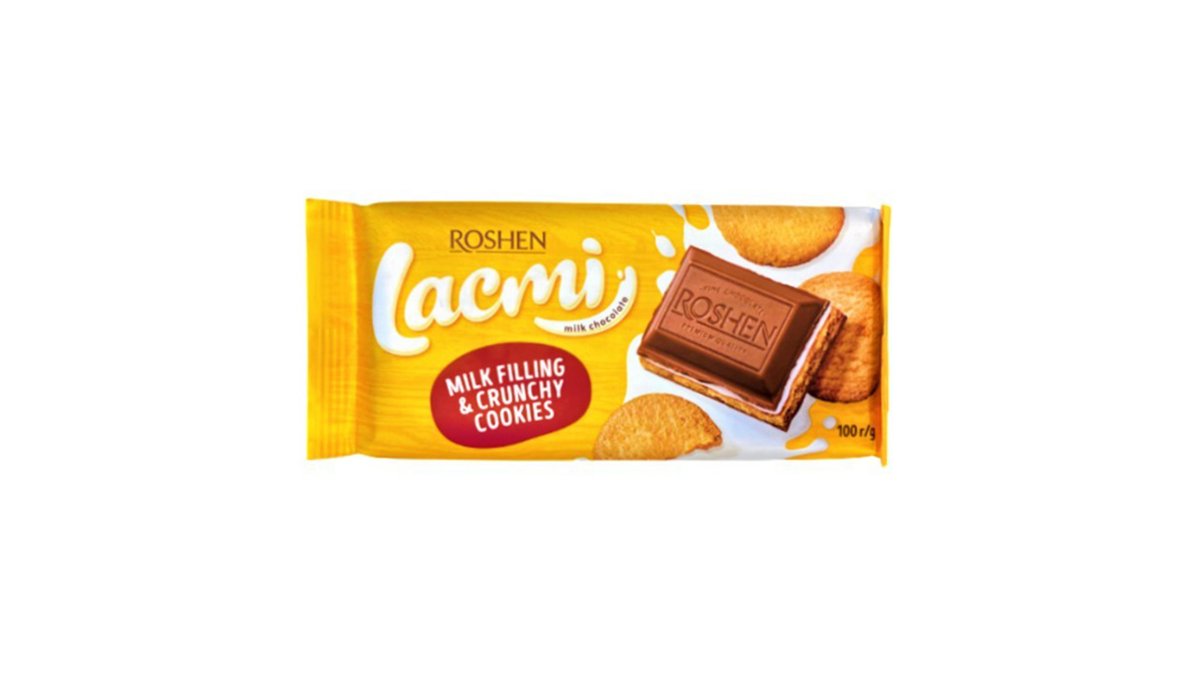 Roshen Chocolate Lakmi milk cake (100 g)