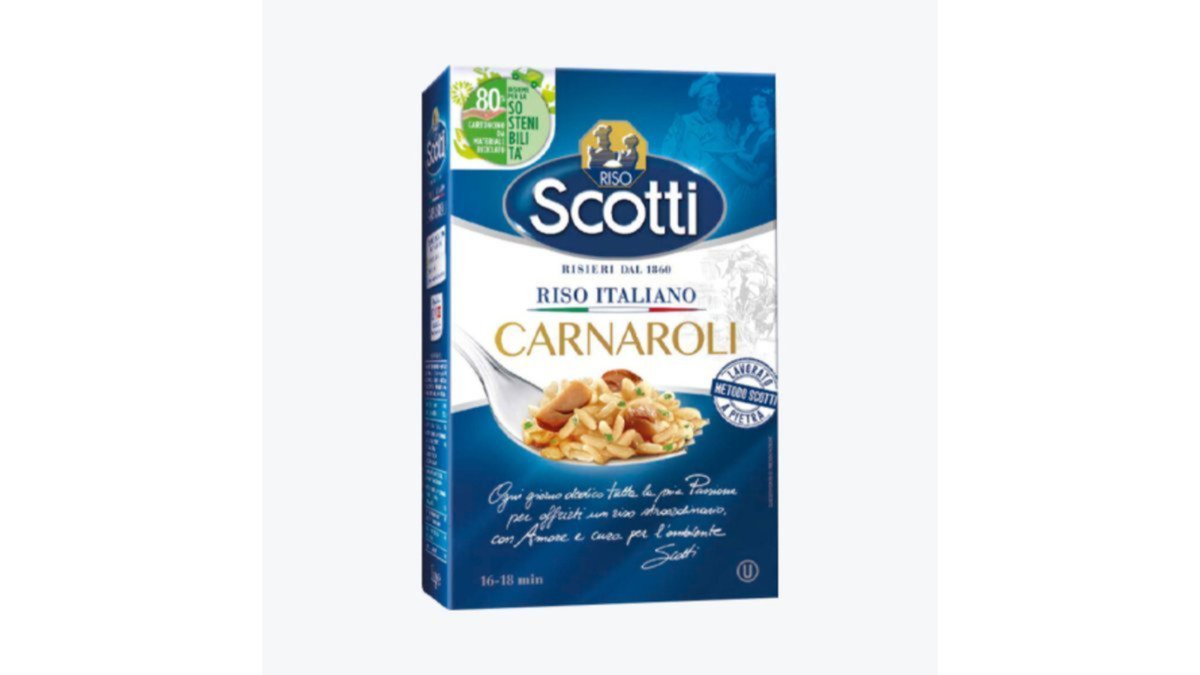 Riso Scotti Long Grain Rice Carnaroli, steamed (1 kg)