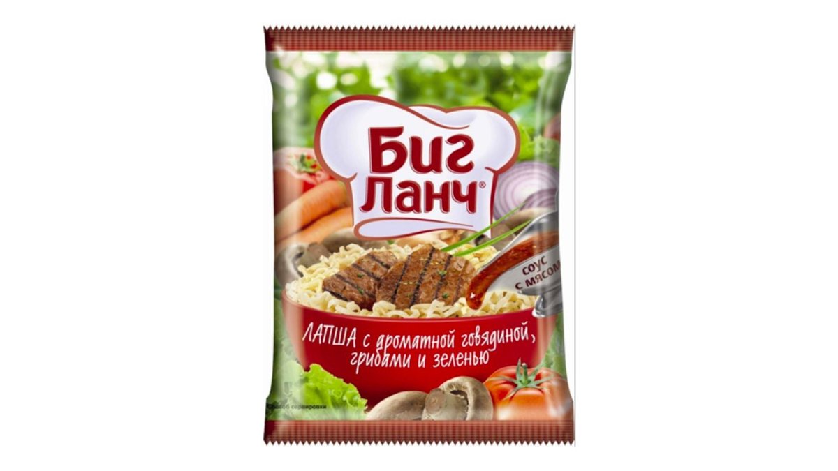 Big Lunch Noodles with Beef and Mushrooms (75 g)