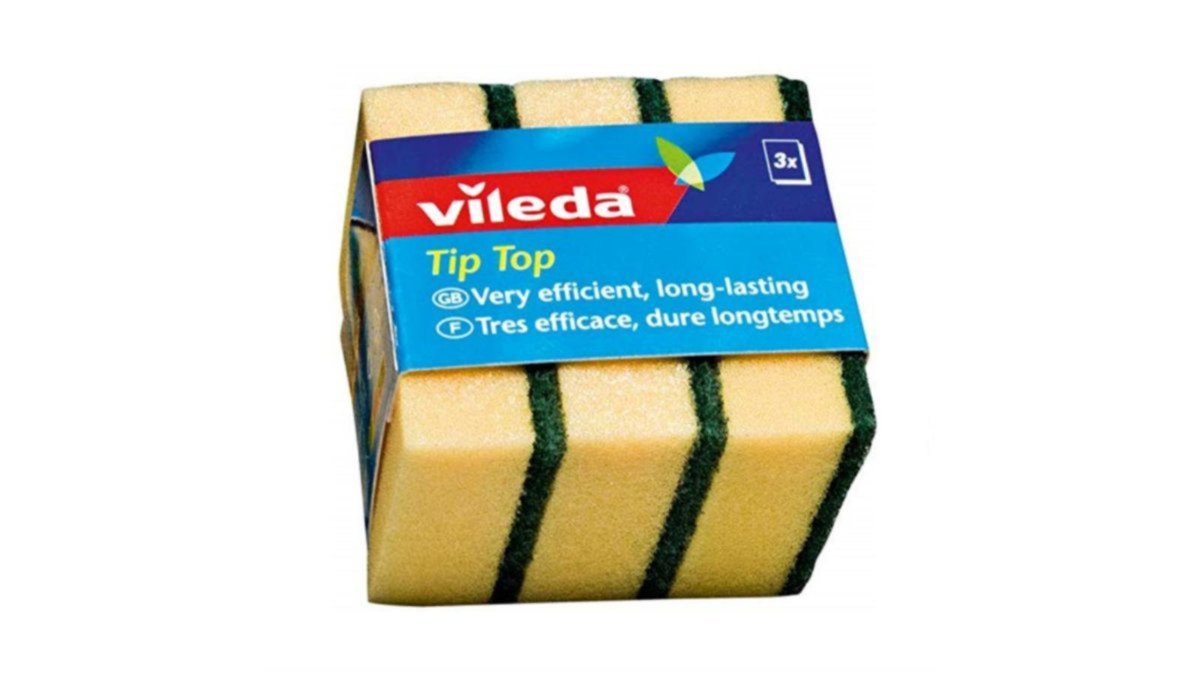Vileda Dishwashing Sponge Tip-Top (3 pcs)