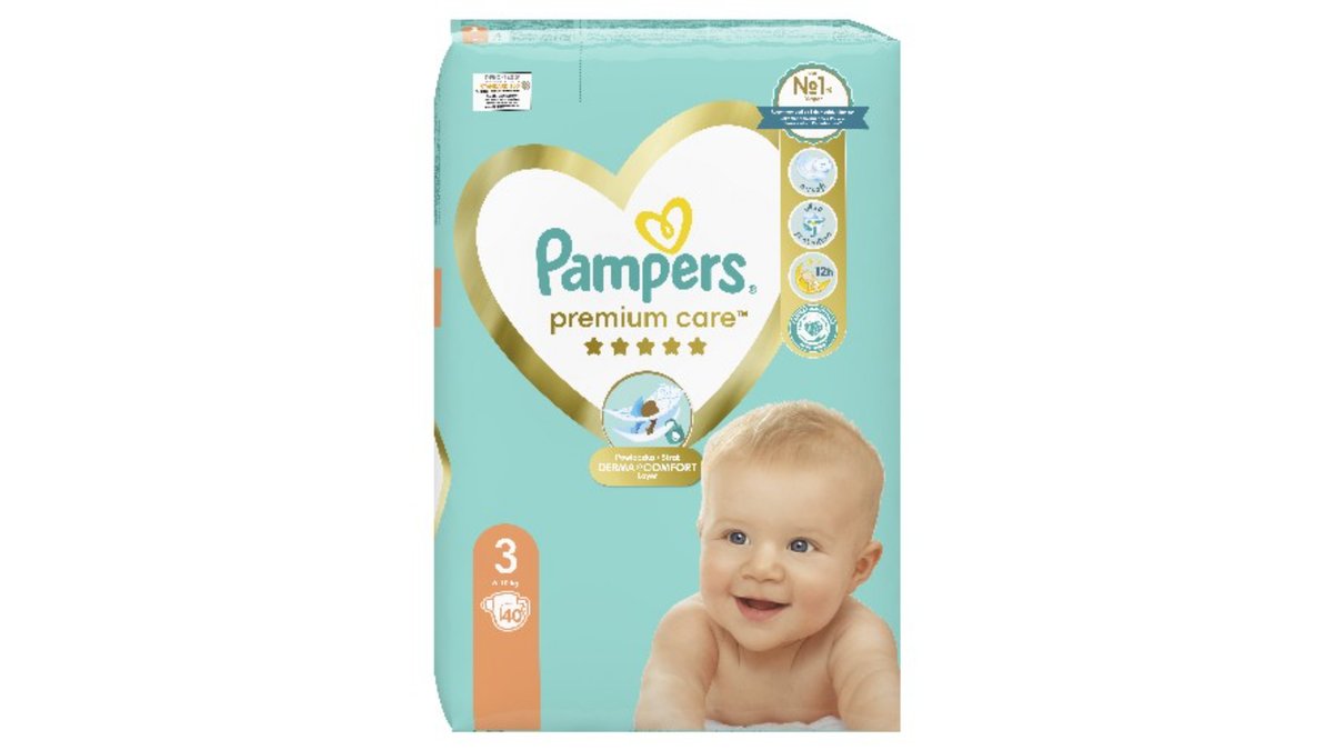 Pampers პამპერსები პრემიუმი S3 (40 ც)