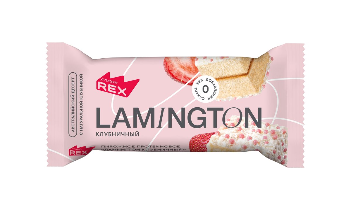 REX Протеиновый батончик Lamington Strawberry (50 g)