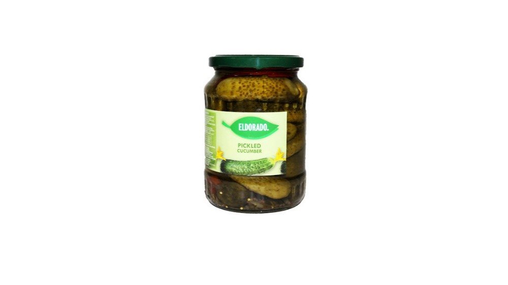Eldorado ბაღის კიტრები canned cucumber (720 ml)