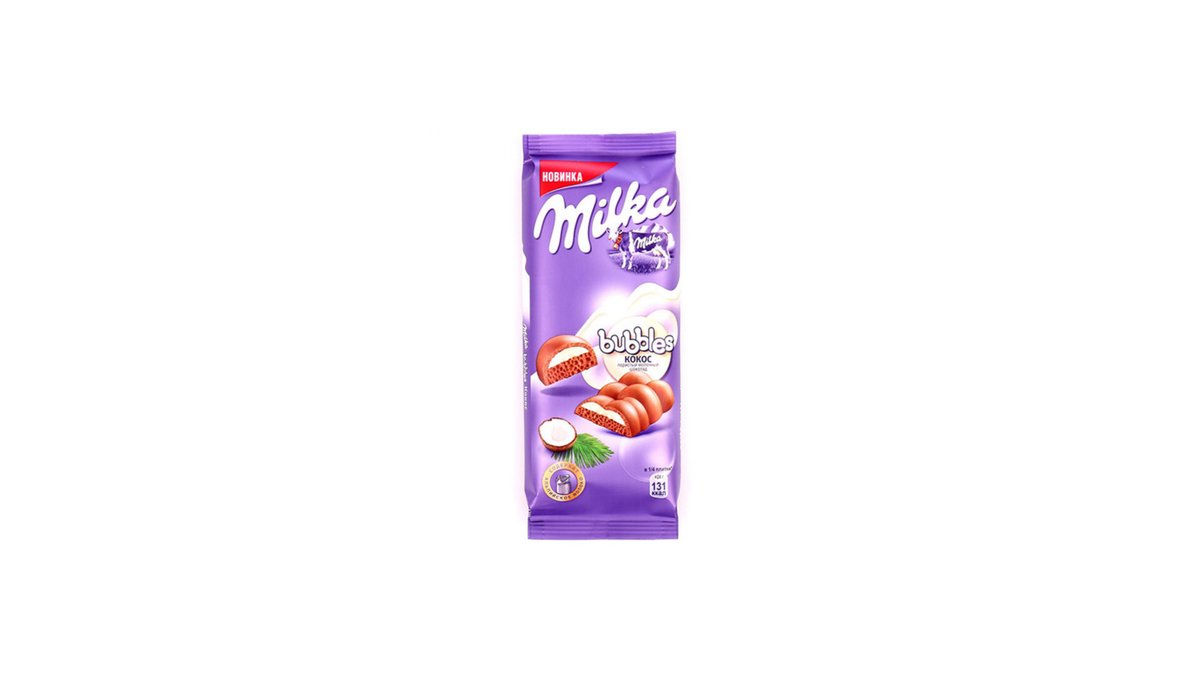 Milka Шоколад ბაბლზი ქოქოსით (97 gr)