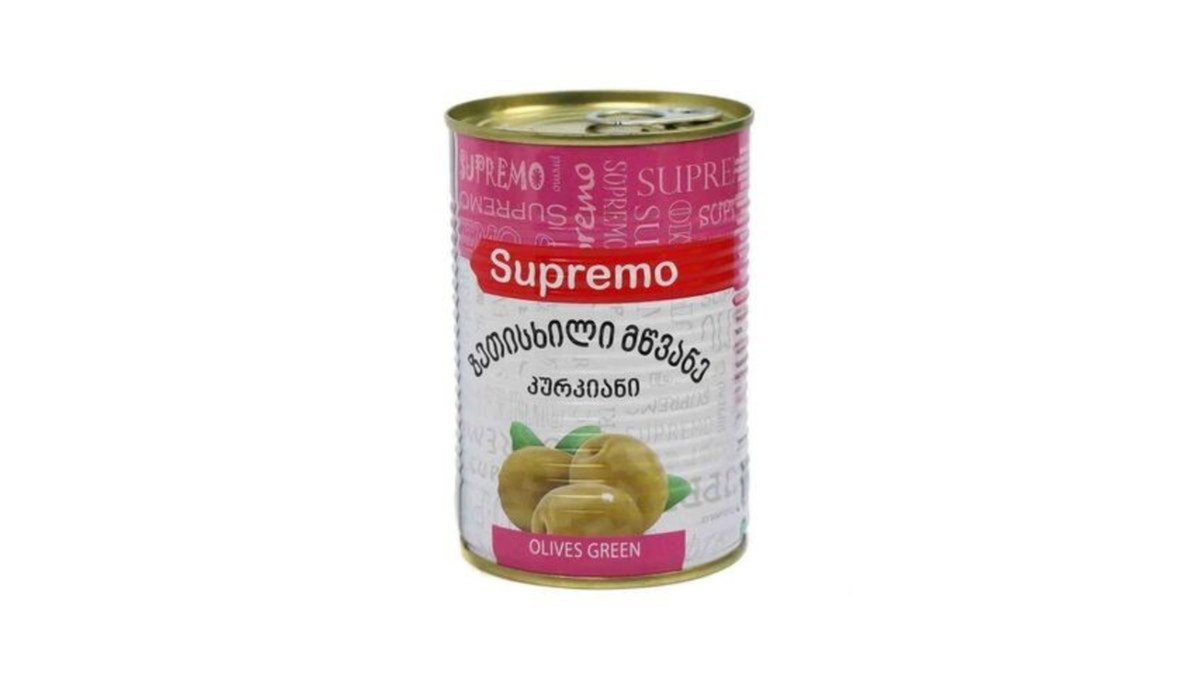სუპრემო Green Olives მწვანე ზეთისხილ