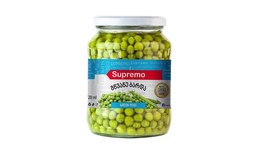 Supremo Peas canned (720 ml)