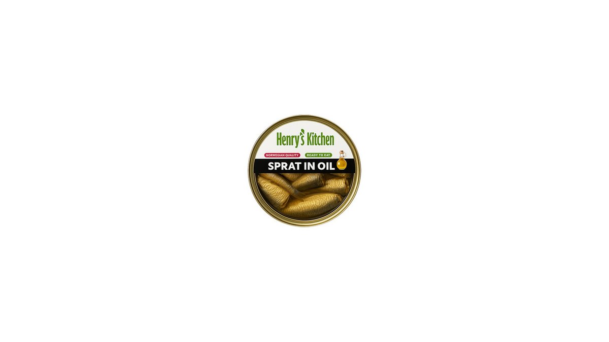 Henry's Kitchen Canned Fish Smoked Sprat in Oil (160 g)