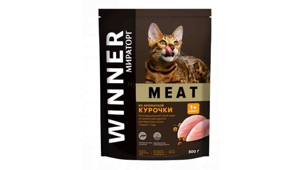 Miratorg Dry Cat Food chicken meat (300 g)