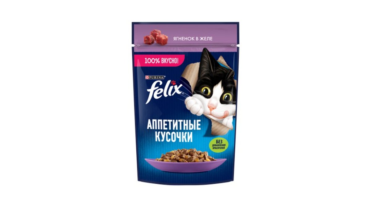 Felix ცხოველების საკვები with Lamb Meat (75 g)