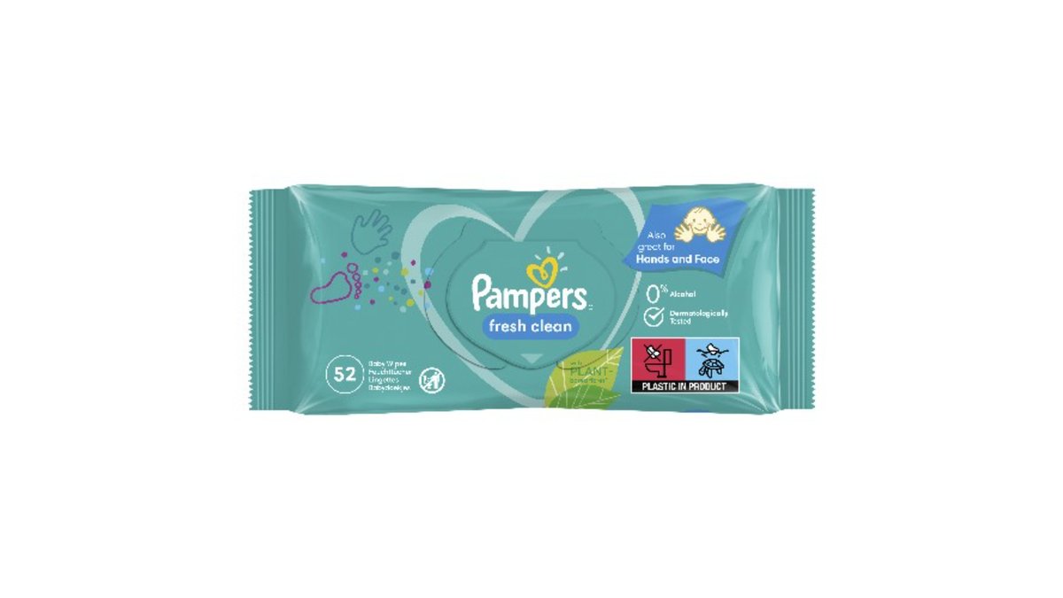 Pampers ბავშვის სველი ხელსახოცები (52 pcs)