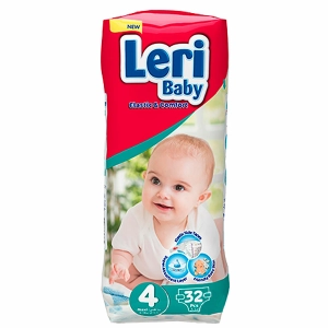 Leri Baby Diapers 4 sizes 9-18 kg (32 pcs)