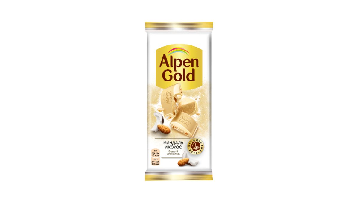 Alpine Gold Chocolate with coconut
