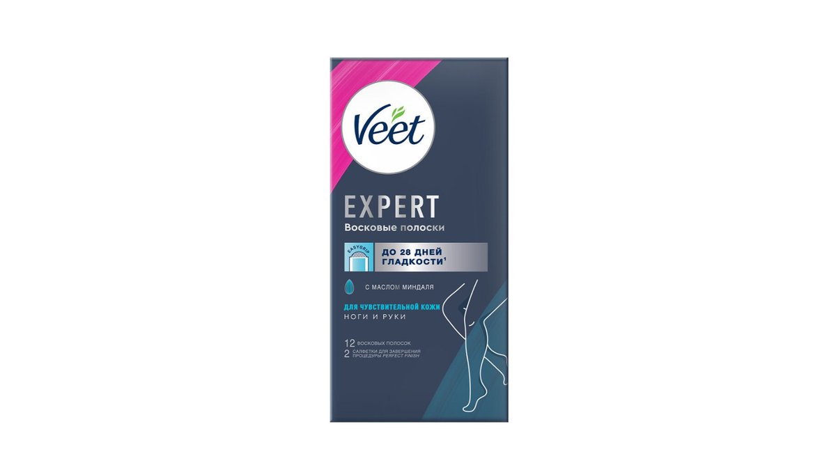 Veet Wax Strips Sensitive Skin (12 pcs)