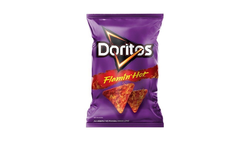 დორიტოსი კარტოფილის ჩიფსი hot pepper and cheese (102 g)