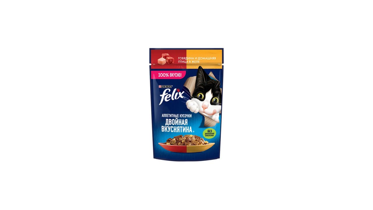 FELIX Pet Food Beef & Poultry (75 g)