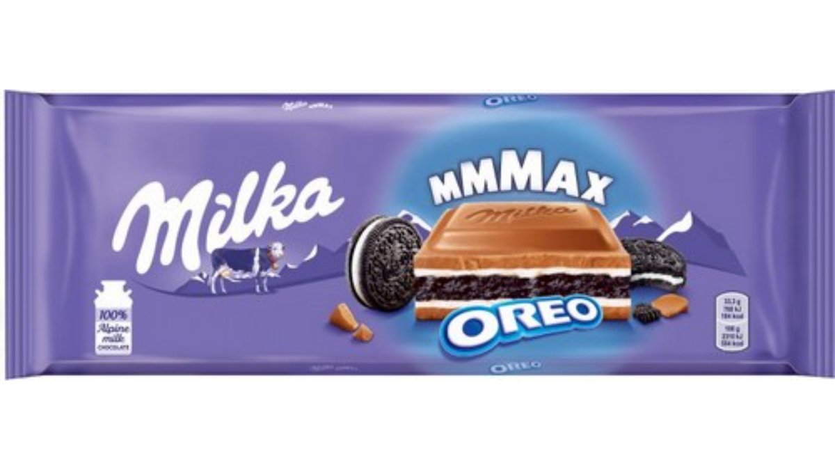 Milka Chocolate vanilla and Oreo cookies (300 g)