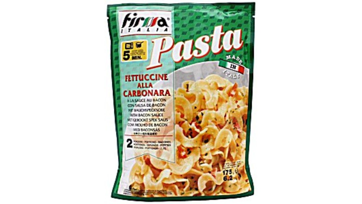 Firmaitalia soup Carbonara with Bacon Sauce