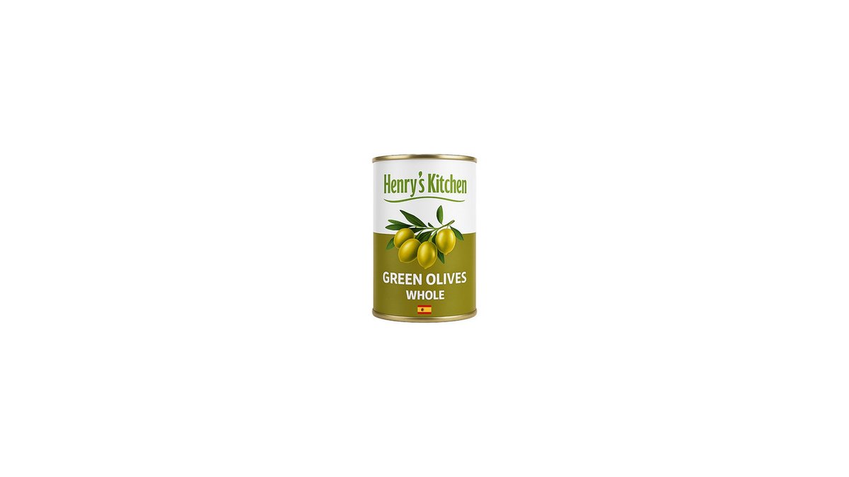 Henry's Kitchen Green Olives (425 g)