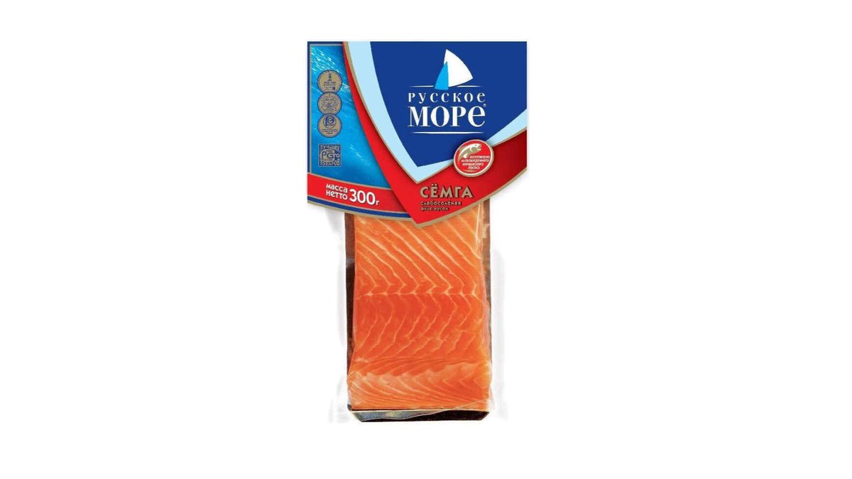 Русское Море Cold Smoked Salmon Лосось в вакууме (300 g)