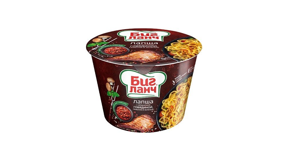 BIG LUNCH მყისიერი ლაფშა green mushrooms (90 g)