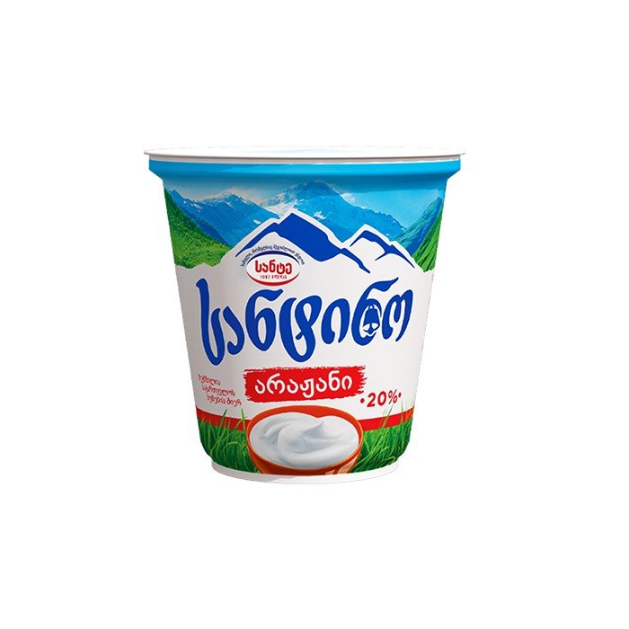 სანტინო sour cream 20% (350 გ)