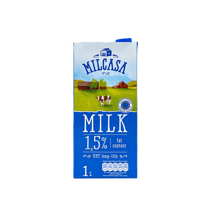 მილკასა milk ულტრაპასტერიზებული 1.5% (1 ლ)