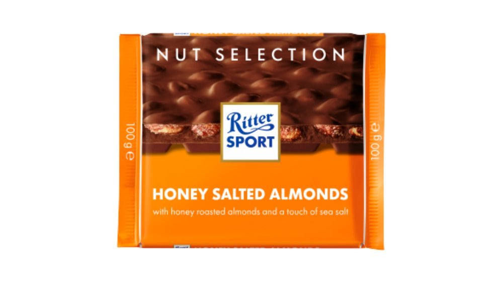 Ritter Sport Chocolate with honey and salted almonds (100 g)