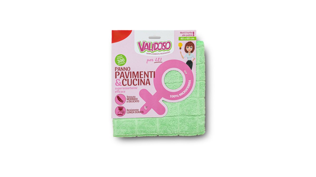 VALIDOSO მიკროფიბრის სამზარეულოს პირსახოცი Microfiber Red (40 cm)