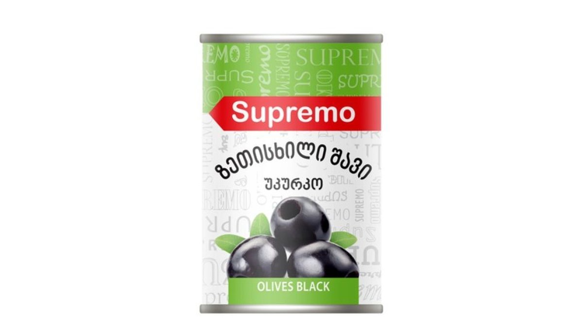 Supremo ოლივკები Black Olives (425 gr)