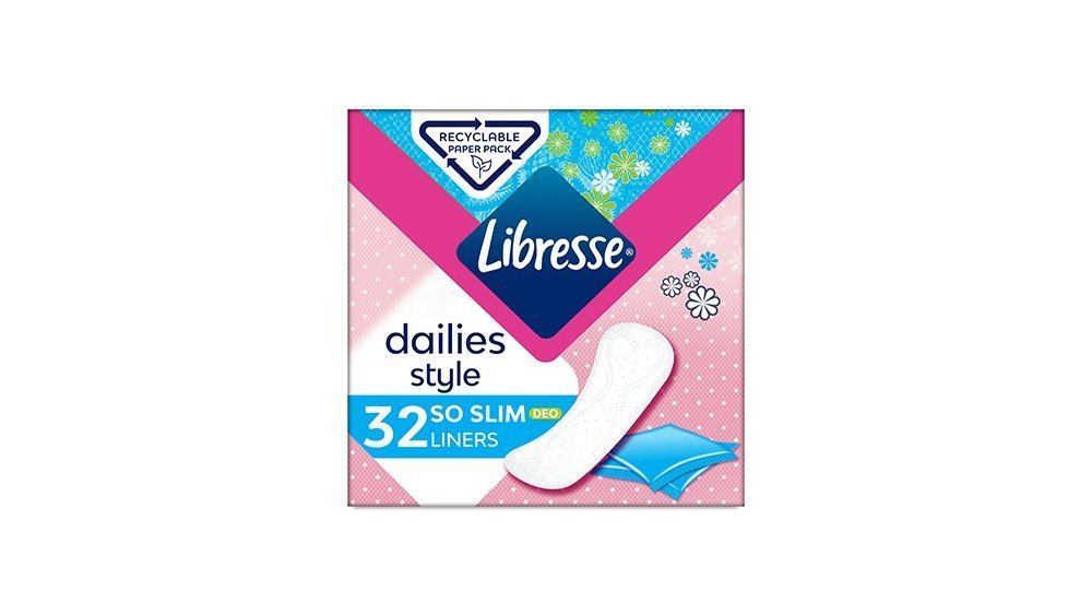 Libres Продукт для женской гигиены Daily Slim with Flavor (32 pcs)