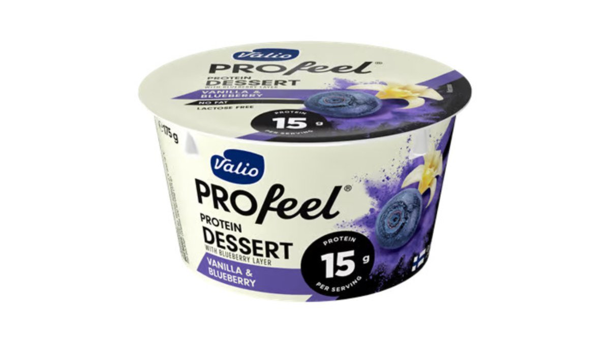 Valio Protein Pudding vanilla and blueberry lactose-free (175 g)